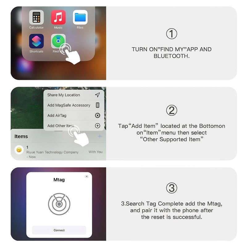 GPS Tracker for Car, Mini Tracker Device with Weatherproof Magnetic Case-No Monthly Fee-Best Hidden GPS Tracker, Anti-Lost Device, Works with Apple Find My