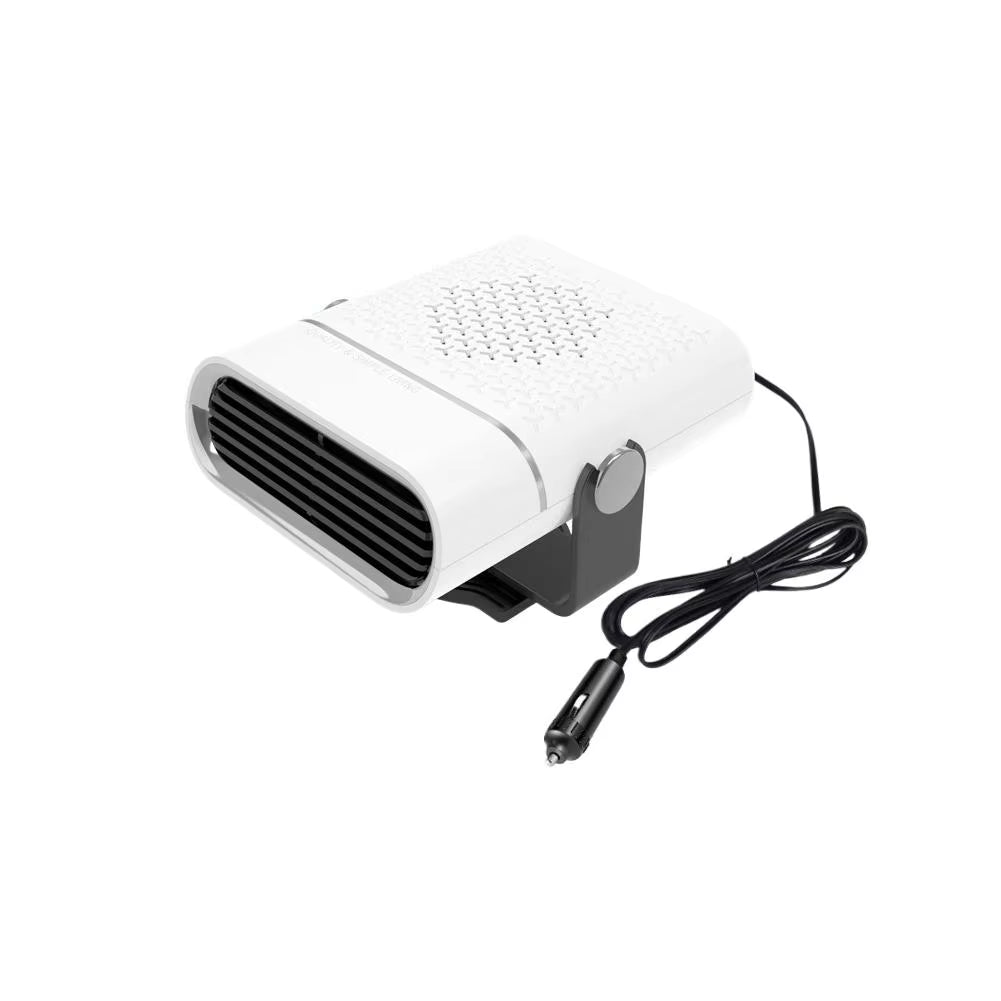 12V 120W Portable Car Heater with Fast Heating and Cooling Fan, 360° Rotating Defogger/Defroster, Cigarette Lighter Plug-In