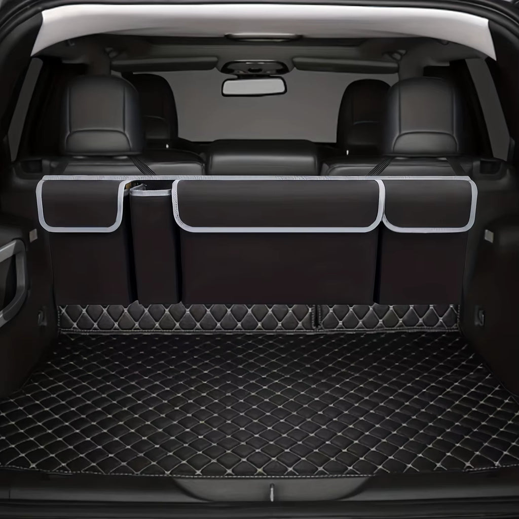 Versatile Oxford Cloth Car Trunk Storage Bag Rear Seat Back Hanging Vehicle Organizer Box for Automobile Interior