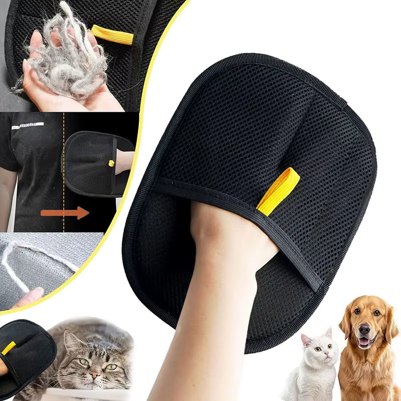 Hot Pet Cat Electrostatic Hair Removal Brush Remove Hair and Sticker Hair Hair Cleaning Water-Washing Glove Bristles